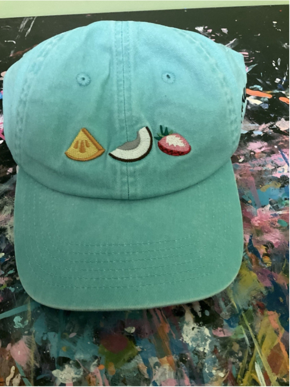 Malibu Dole Drinks Teal Green Color Baseball Cap. 100% Cotton. NEW